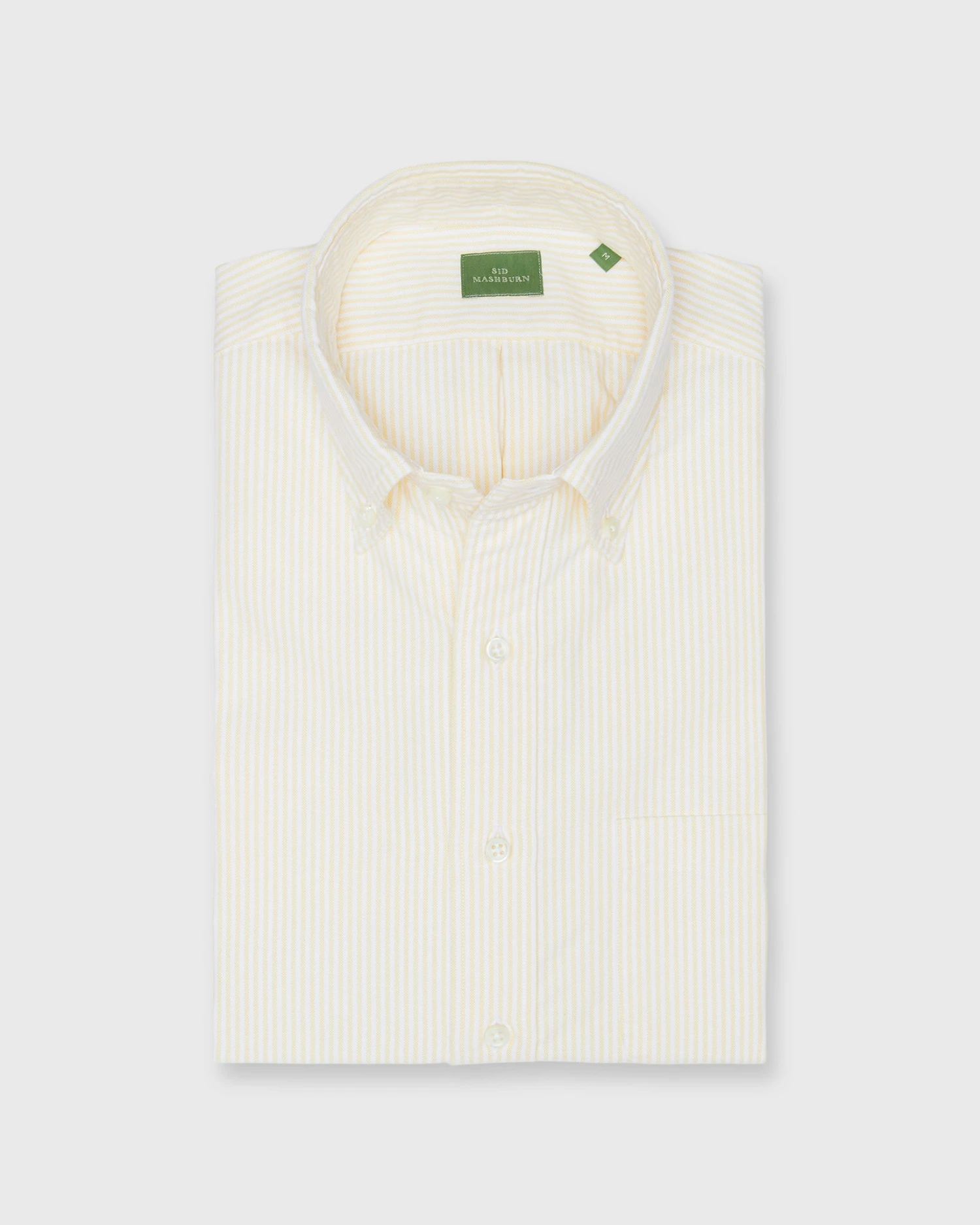 Button-Down Sport Shirt In Yellow University Stripe Oxford