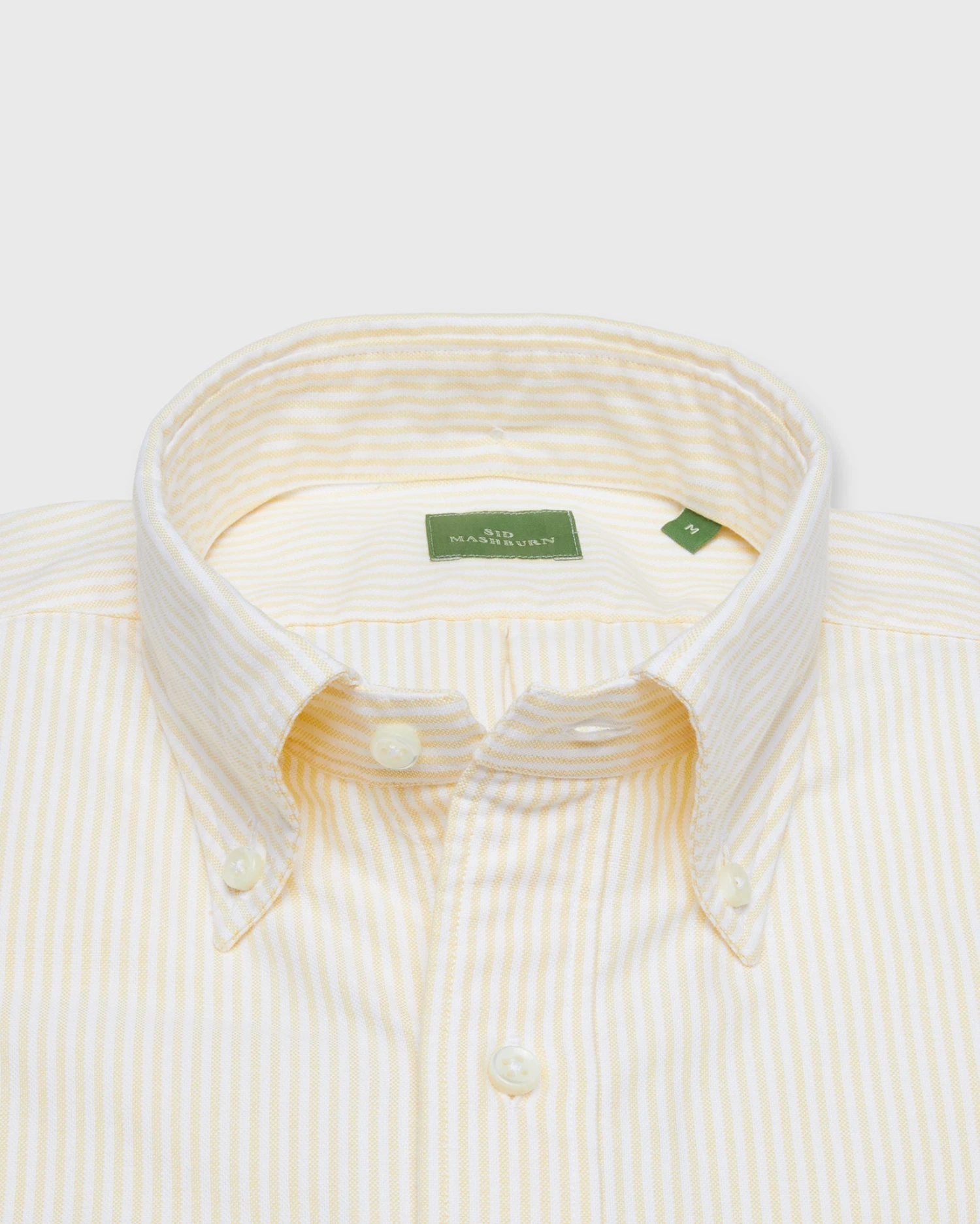 Button-Down Sport Shirt In Yellow University Stripe Oxford - Image 2