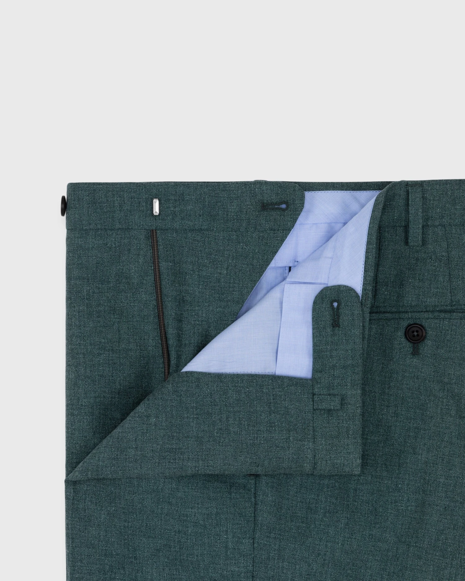 Dress Trouser In Lovat Plainweave - Image 3