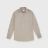 Safari Shirt In Taupe Poplin