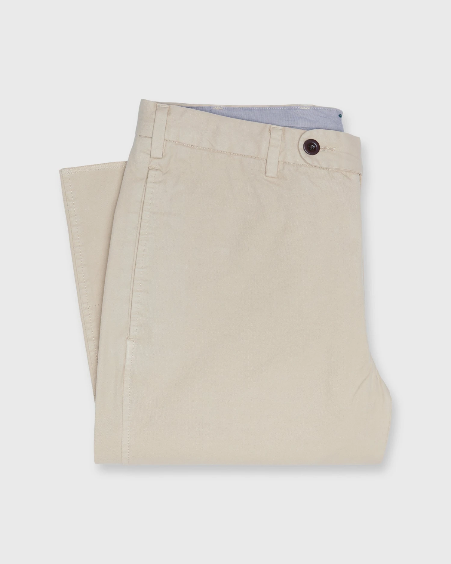 Garment-Dyed Sport Trouser In Khaki Lightweight Twill - Image 2