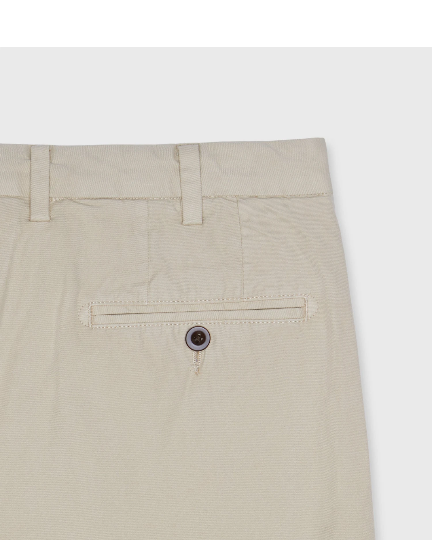Garment-Dyed Sport Trouser In Khaki Lightweight Twill - Image 3