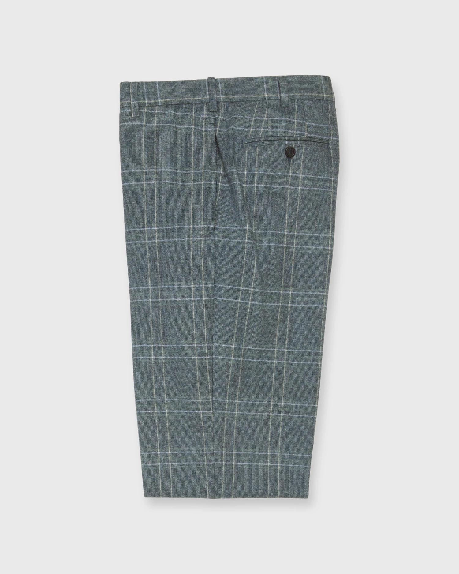 Dress Trouser In Grey/Lovat Mix Plaid Flannel - Image 2