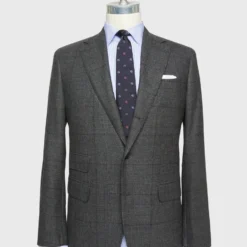 Virgil No. 2 Suit In Charcoal Glen Plaid Flannel