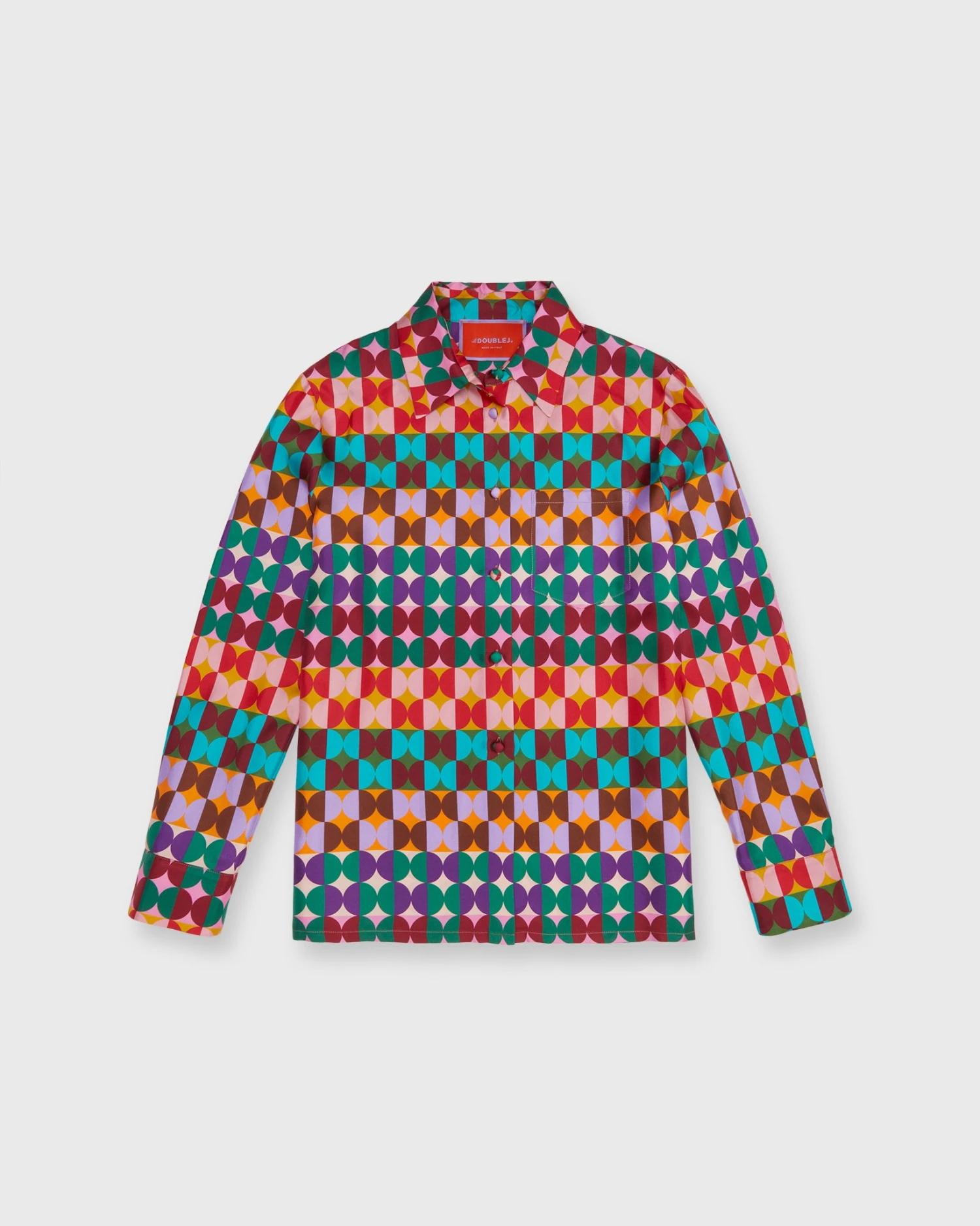 Boy Shirt In Mezzaluna Rainbow