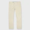 Garment-Dyed Sport Trouser In Sand Cotton/Silk Stretch Poplin