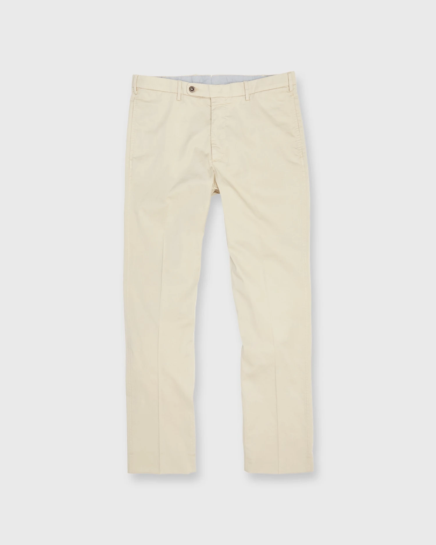 Garment-Dyed Sport Trouser In Sand Cotton/Silk Stretch Poplin
