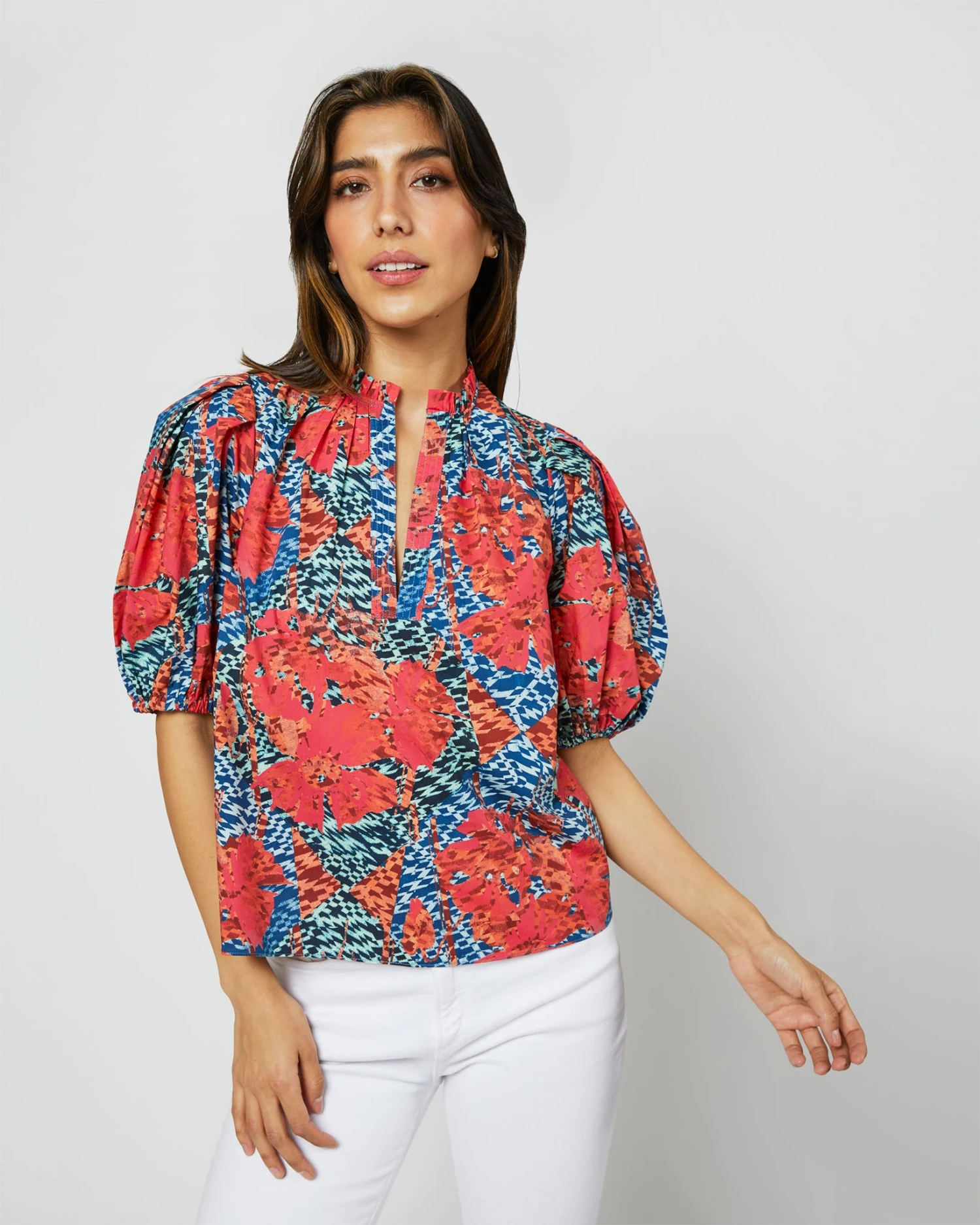 ULLA JOHNSON Tillie Top In Flamingo - Image 2