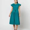 ULLA JOHNSON Darlene Dress In Verdigris
