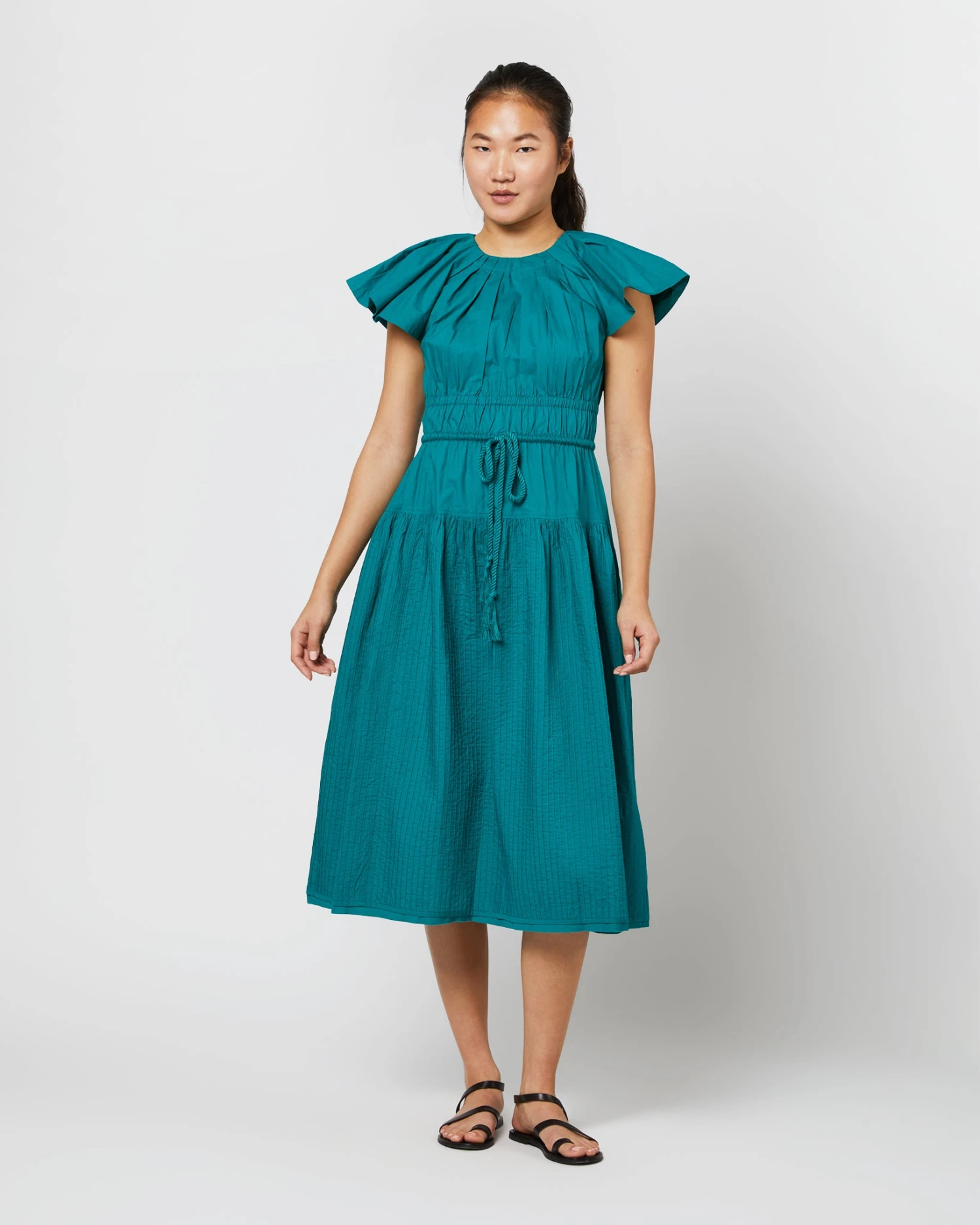 ULLA JOHNSON Darlene Dress In Verdigris