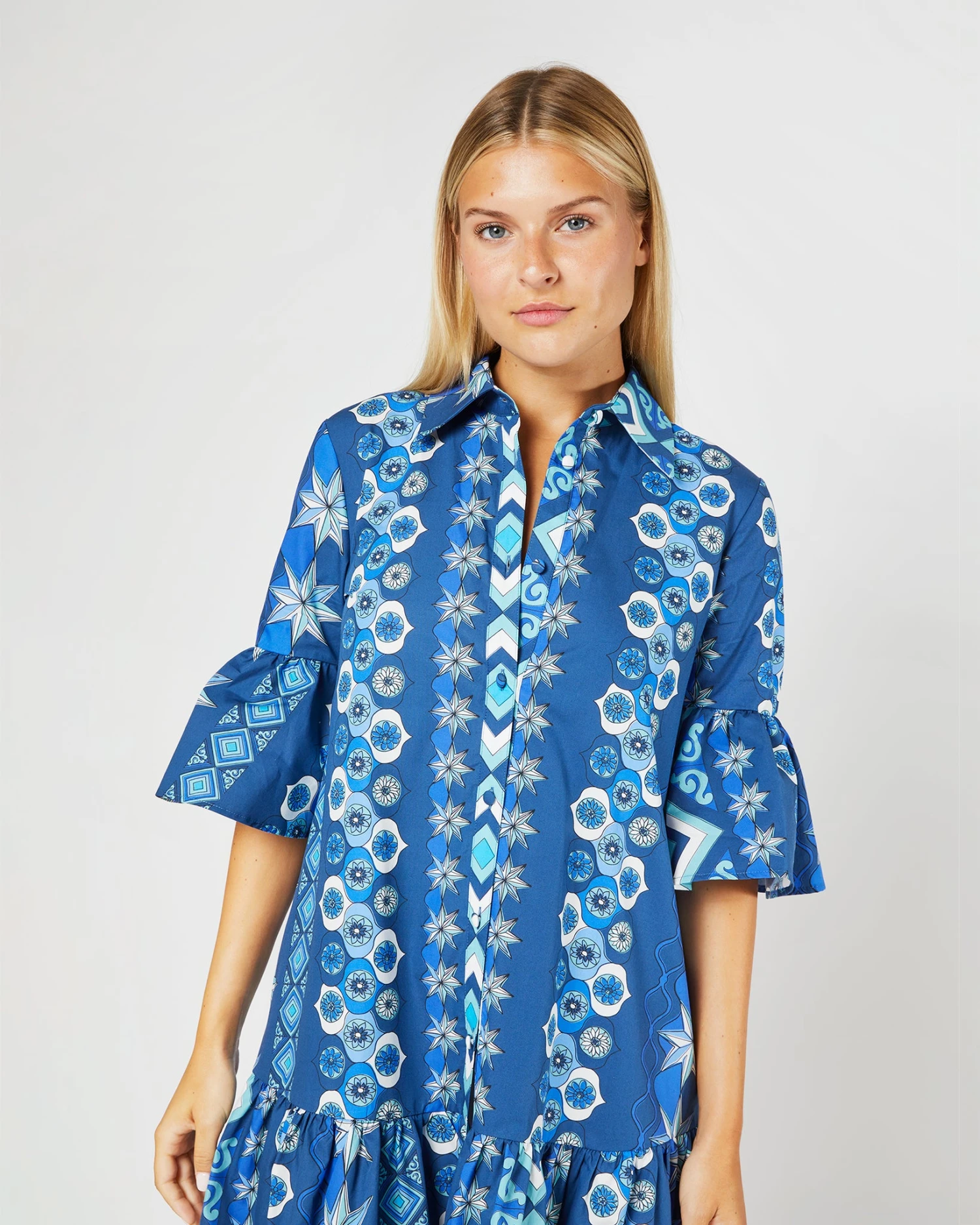 Choux Dress In Costiera Summer Popeline - Image 2