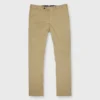 Sport Trouser In Khaki Stretch Silkochino