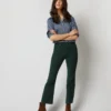 Kendall Flare 5-Pocket Pant In Hunter Stretch Cord
