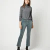Flare Cropped 5-Pocket Jean In Lovat Stretch Velveteen