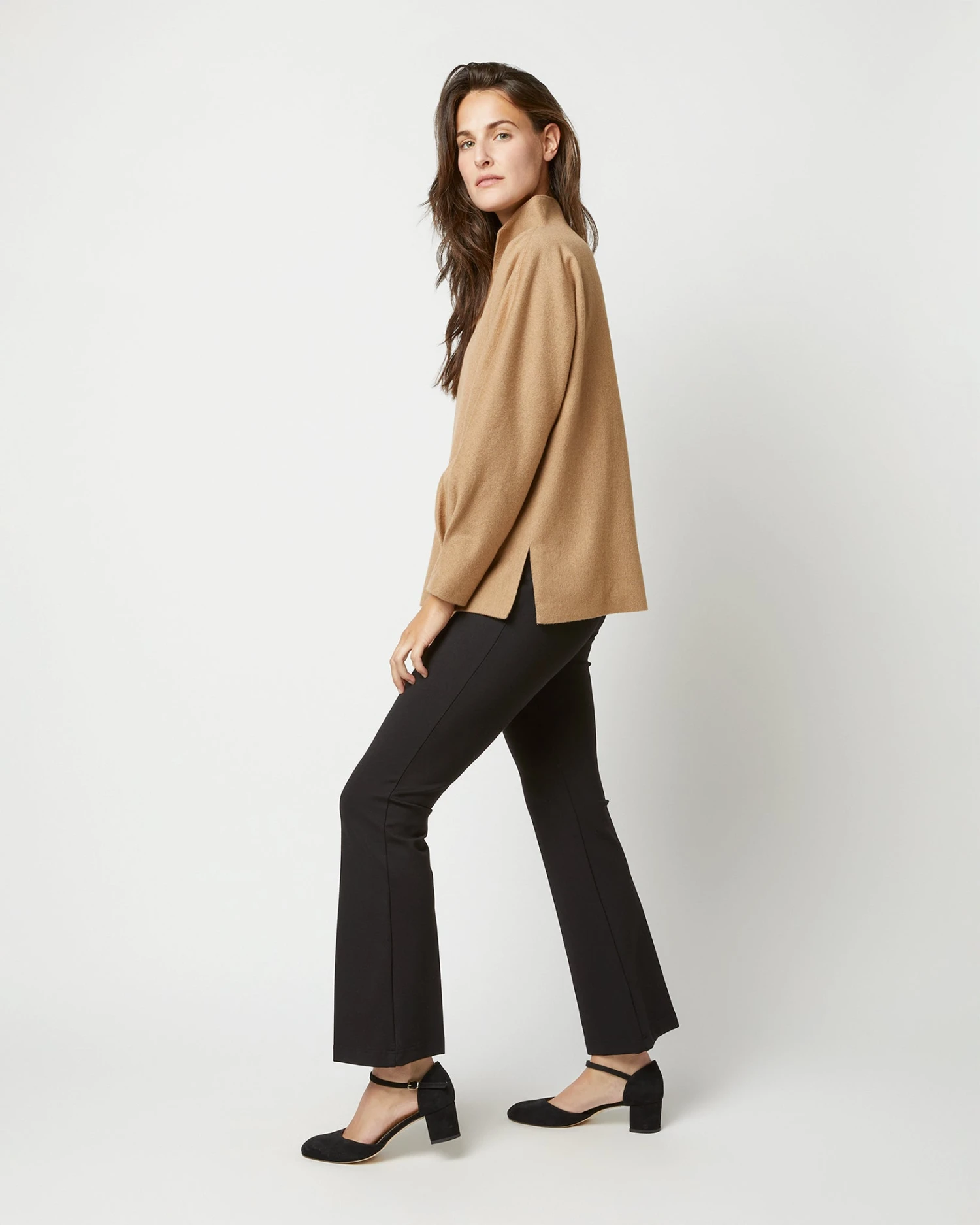 Violet Top In Camel Hair Flannel - Image 4