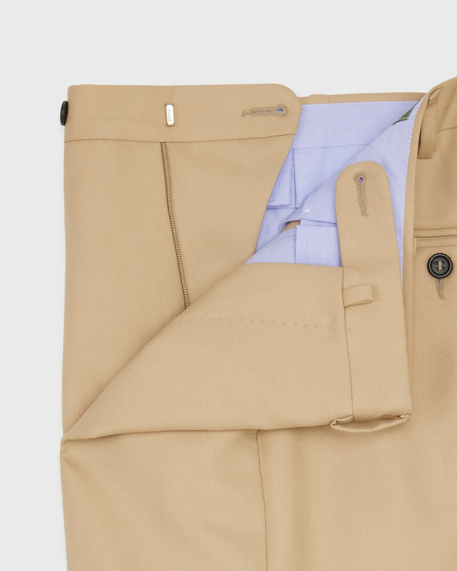 Dress Trouser In Khaki Midweight Twill - Image 3