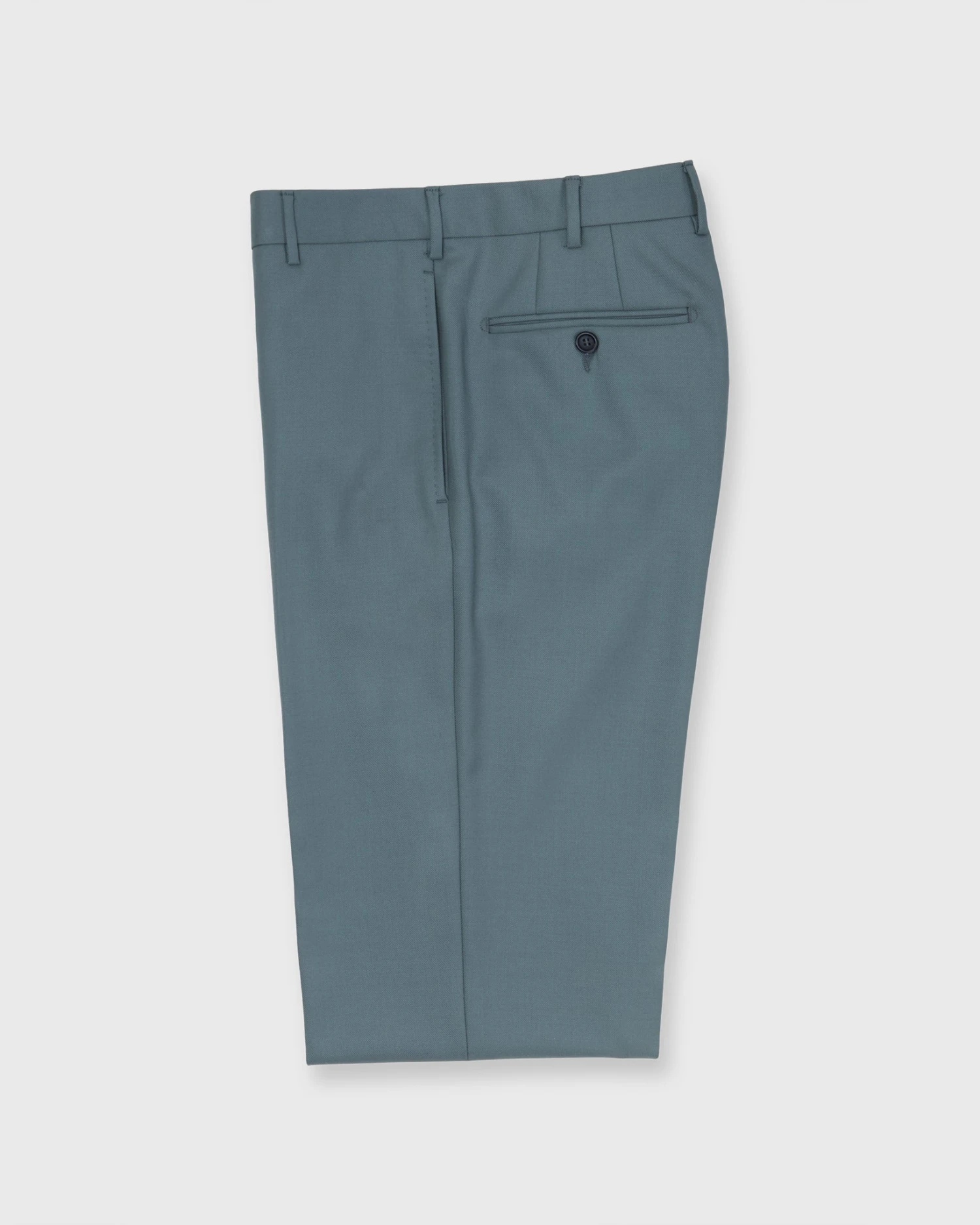 Dress Trouser In Sage Midweight Twill - Image 2