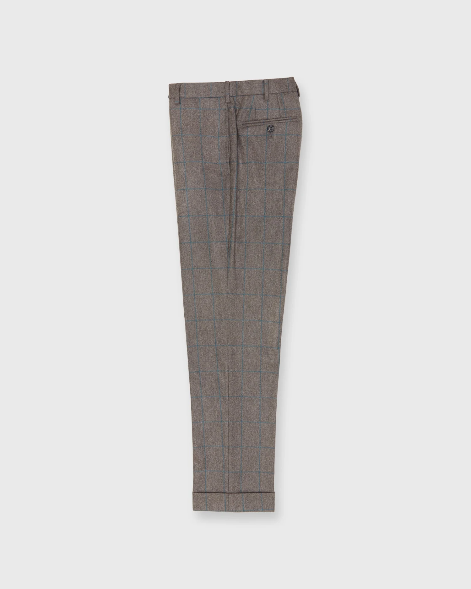 Virgil No. 3 Suit In Brown/Bluegrass Windowpane Flannel - Image 6