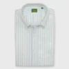 Button-Down Sport Shirt In Lovat Multi Stripe Oxford