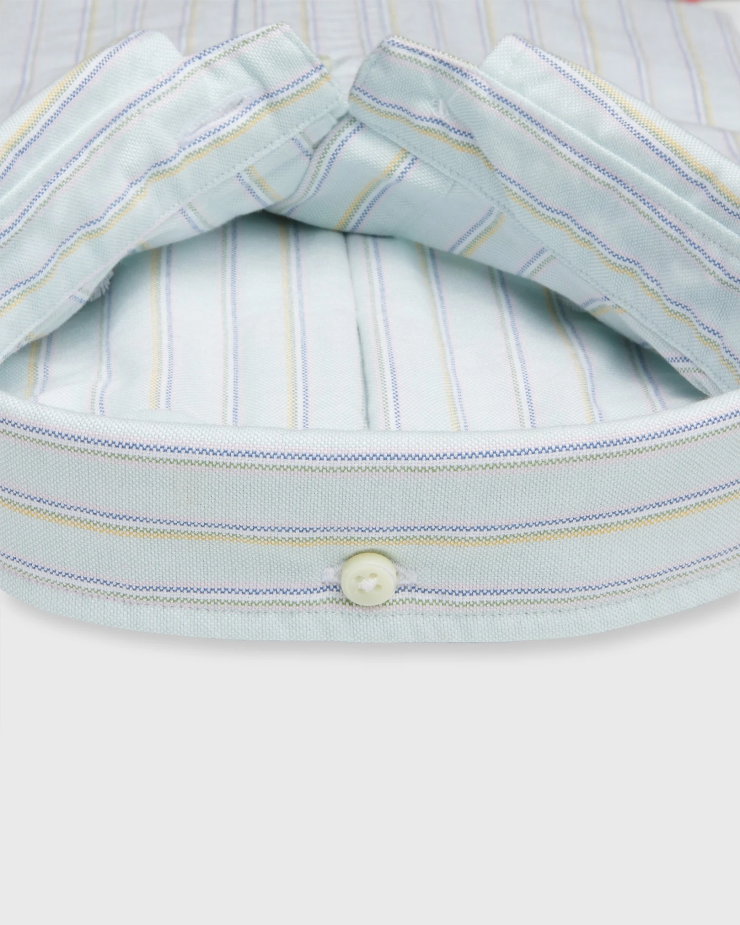 Button-Down Sport Shirt In Lovat Multi Stripe Oxford - Image 3