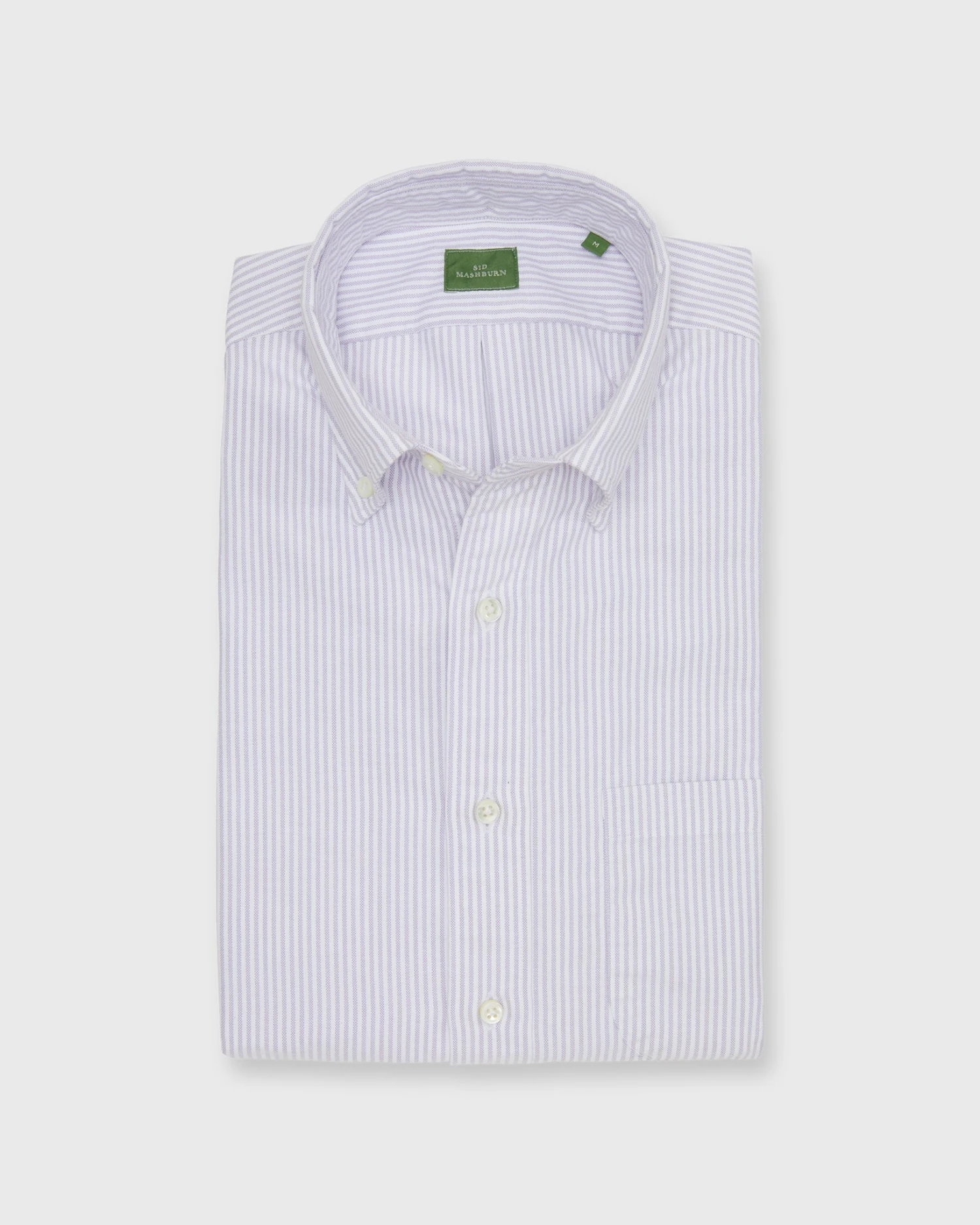 Button-Down Sport Shirt In Lavender University Stripe Oxford