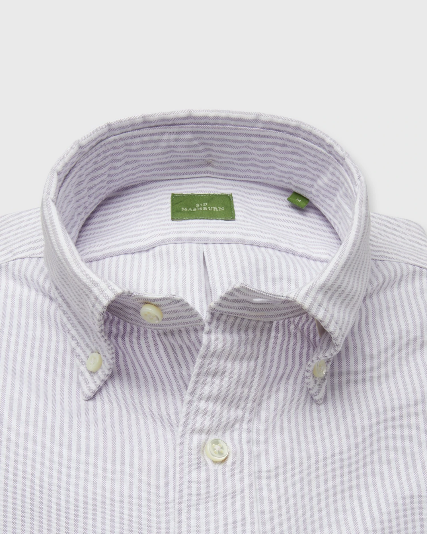 Button-Down Sport Shirt In Lavender University Stripe Oxford - Image 2