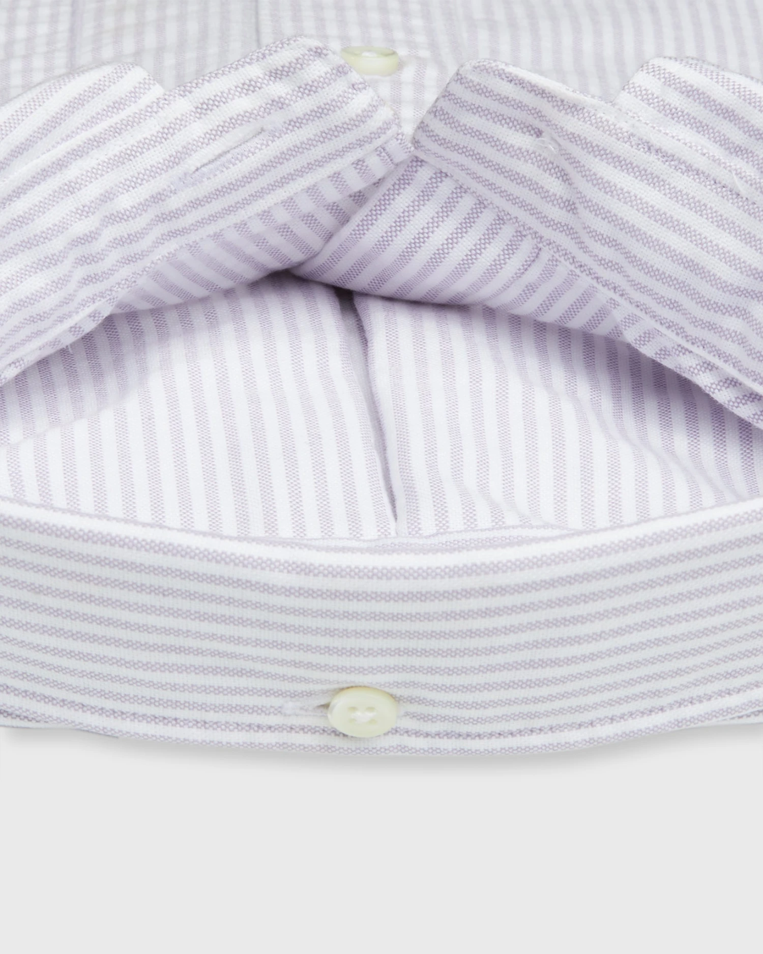 Button-Down Sport Shirt In Lavender University Stripe Oxford - Image 3