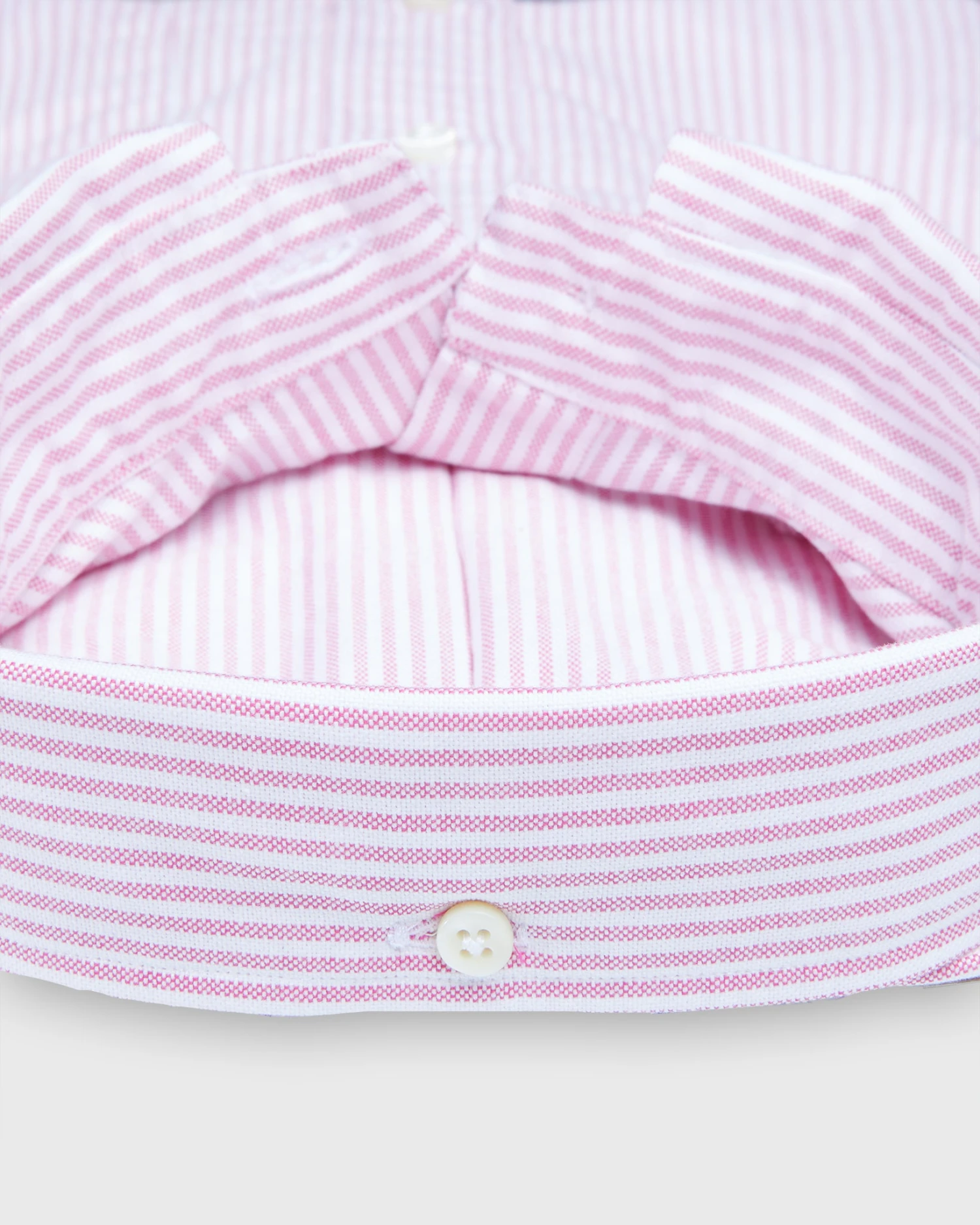 Button-Down Sport Shirt In Berry University Stripe Oxford - Image 3