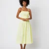 ULLA JOHNSON Lisbet Dress In Lemon Quartz