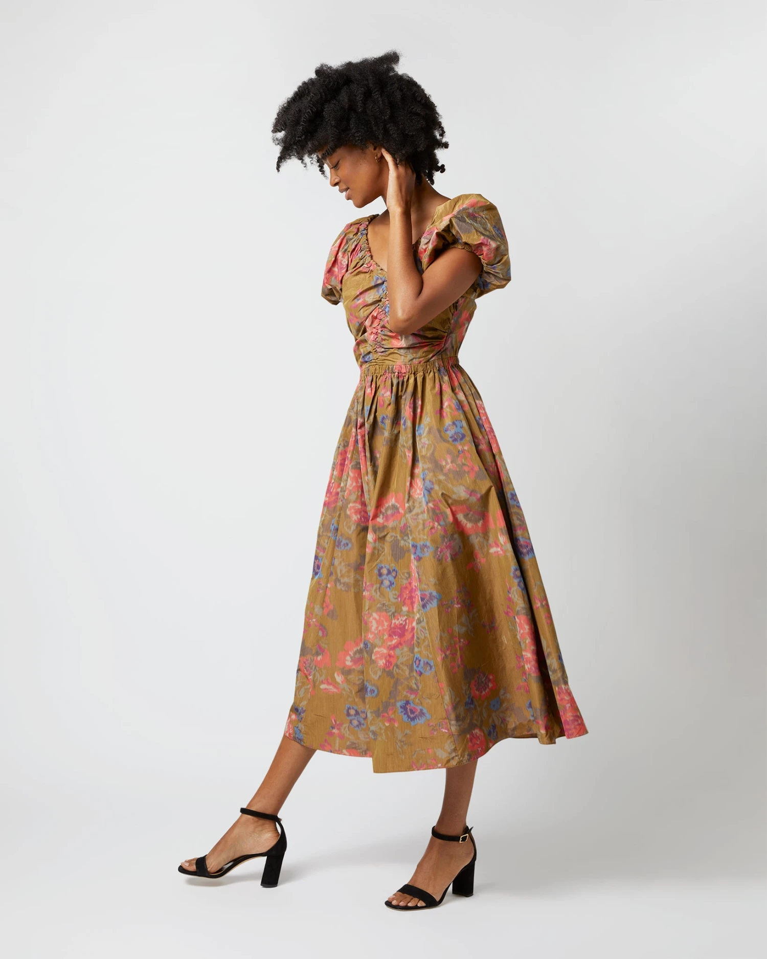 ULLA JOHNSON Cecile Dress In Bamboo Bam - Image 4
