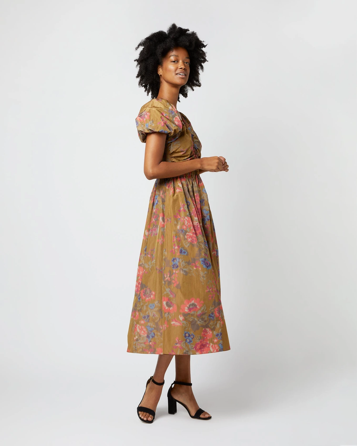 ULLA JOHNSON Cecile Dress In Bamboo Bam - Image 5