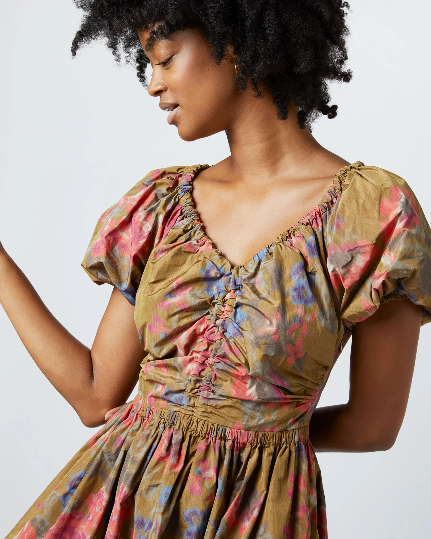 ULLA JOHNSON Cecile Dress In Bamboo Bam - Image 2