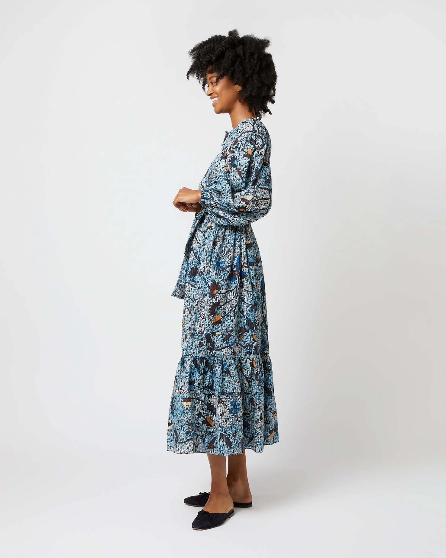 ULLA JOHNSON Iona Dress In Morning Glory - Image 3