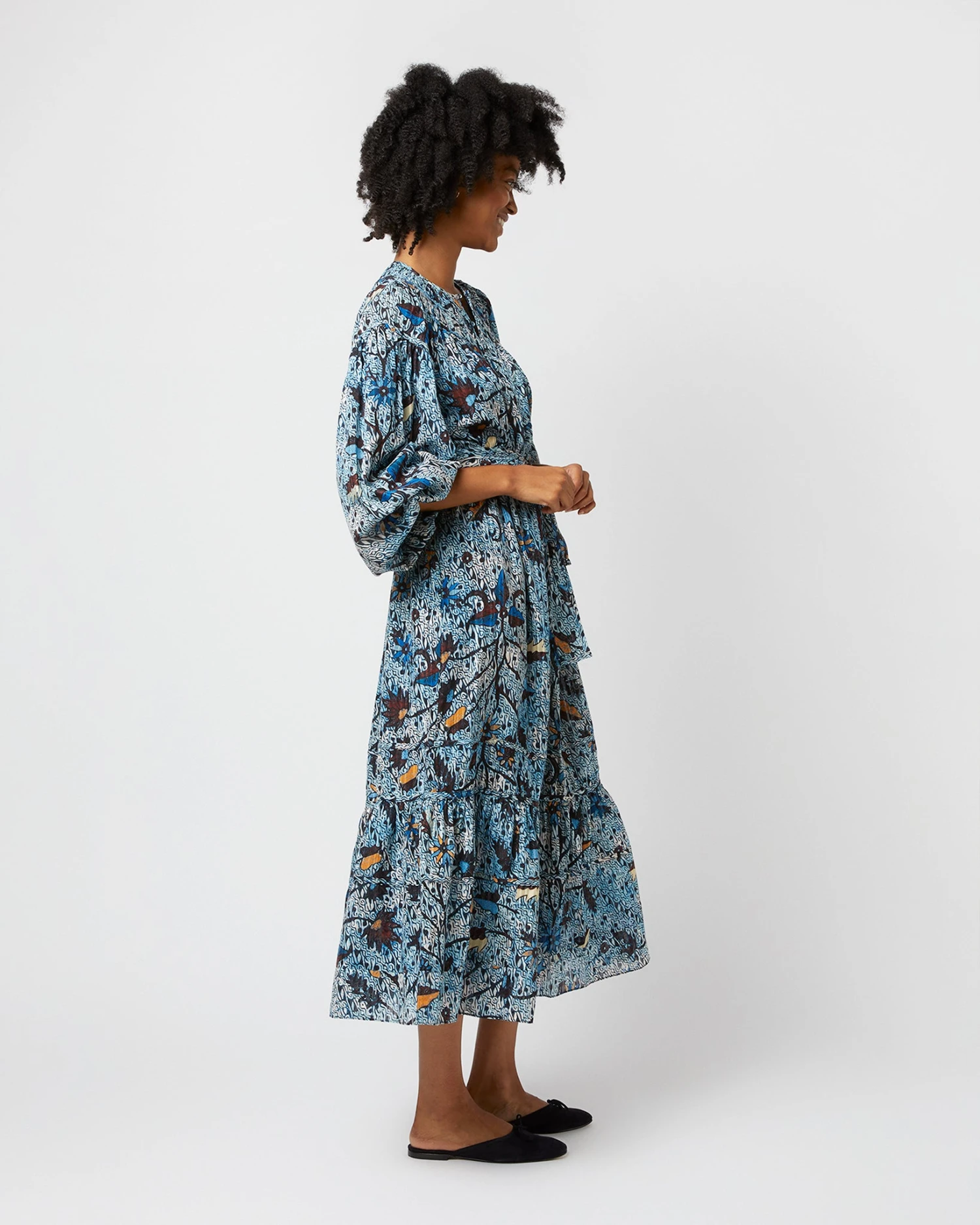 ULLA JOHNSON Iona Dress In Morning Glory - Image 4