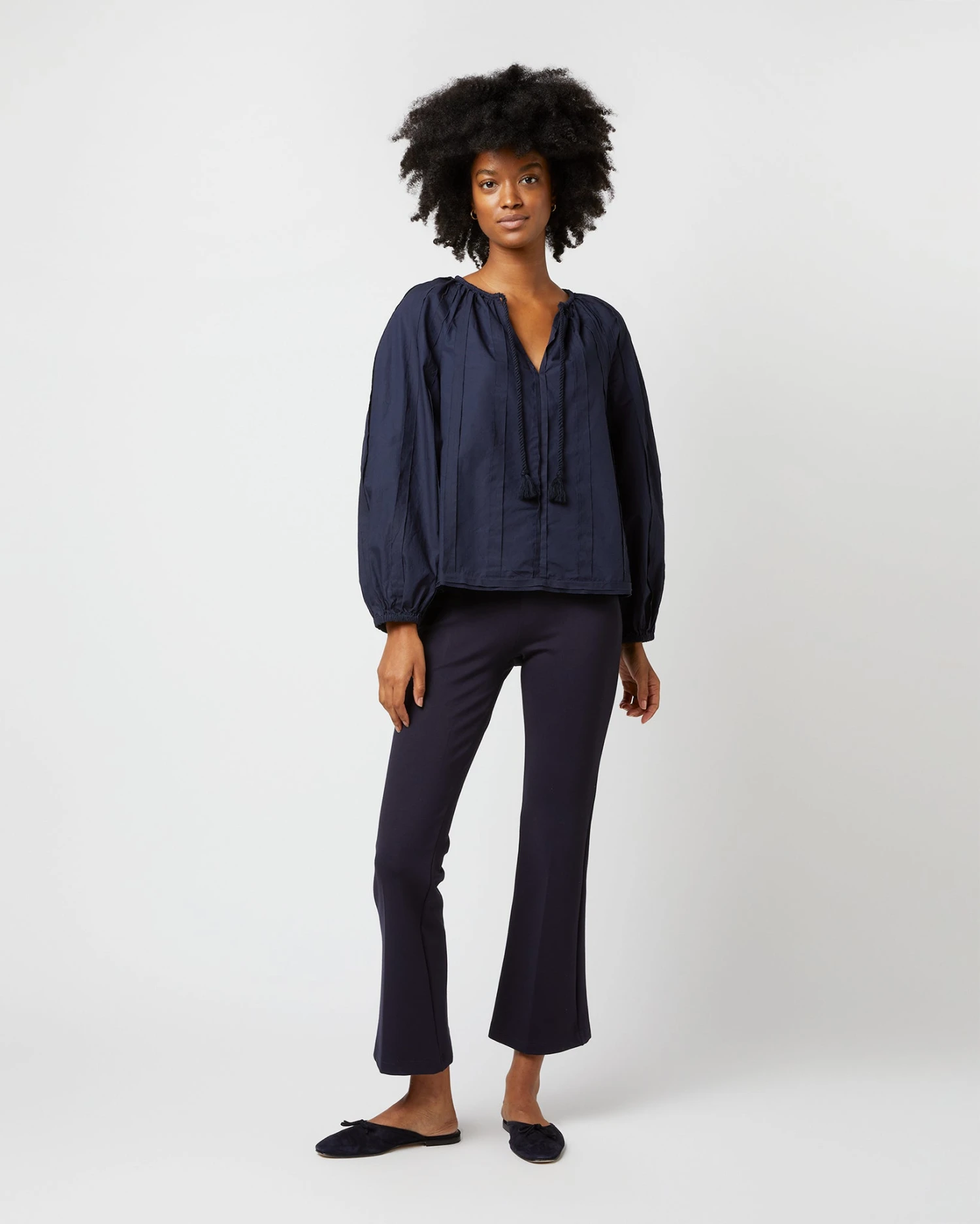 ULLA JOHNSON Juliette Blouse In Midnight - Image 2