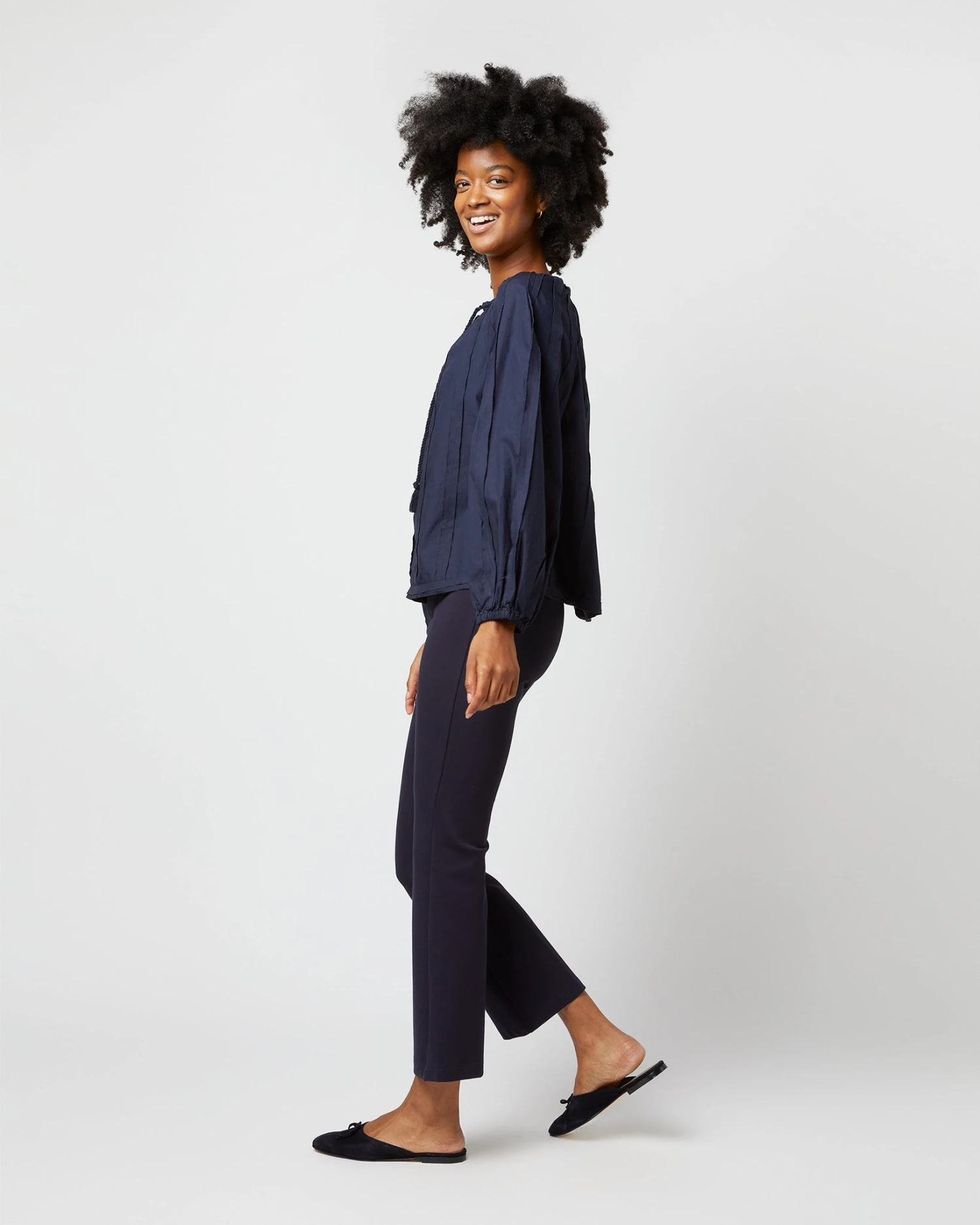 ULLA JOHNSON Juliette Blouse In Midnight - Image 4