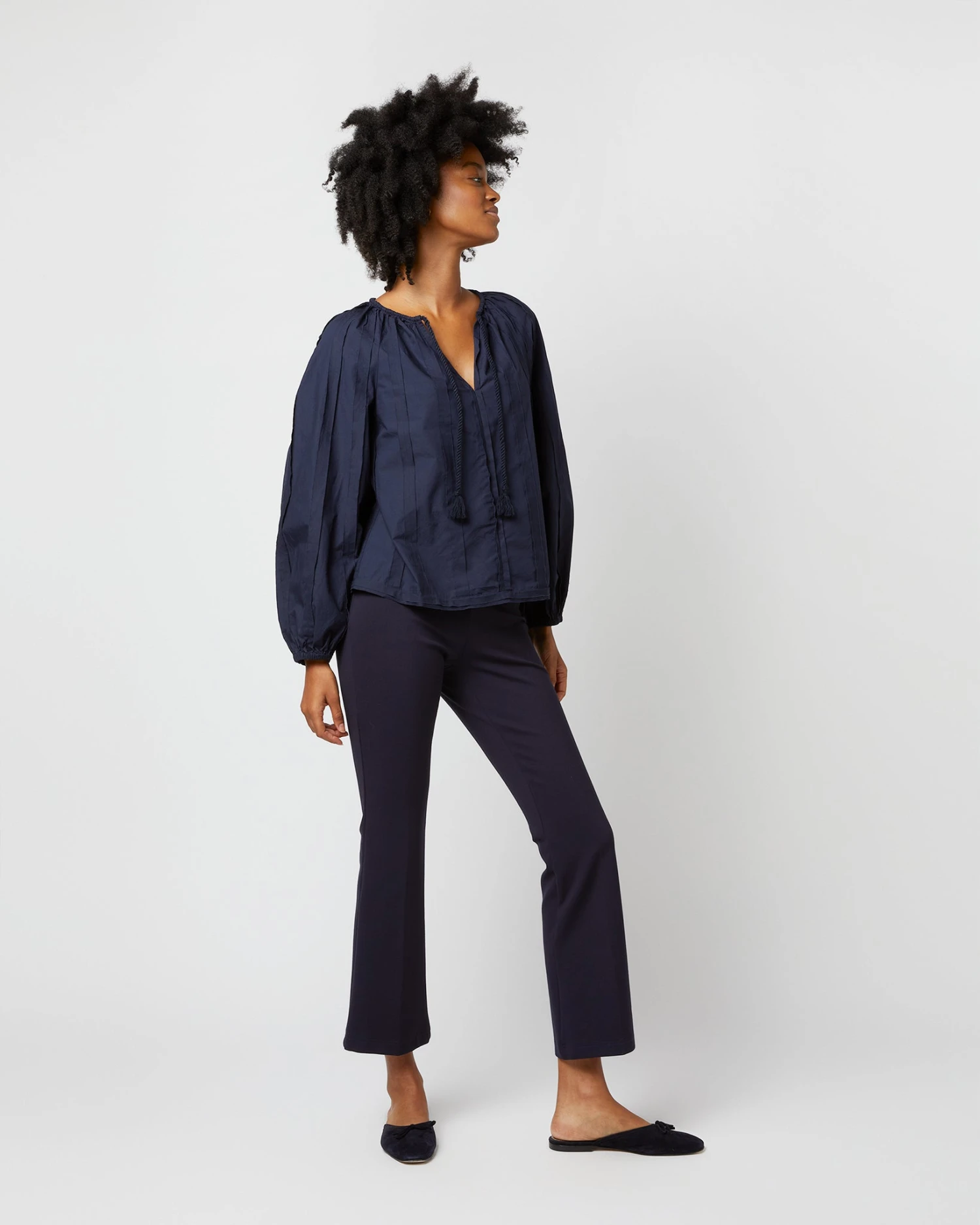 ULLA JOHNSON Juliette Blouse In Midnight - Image 5