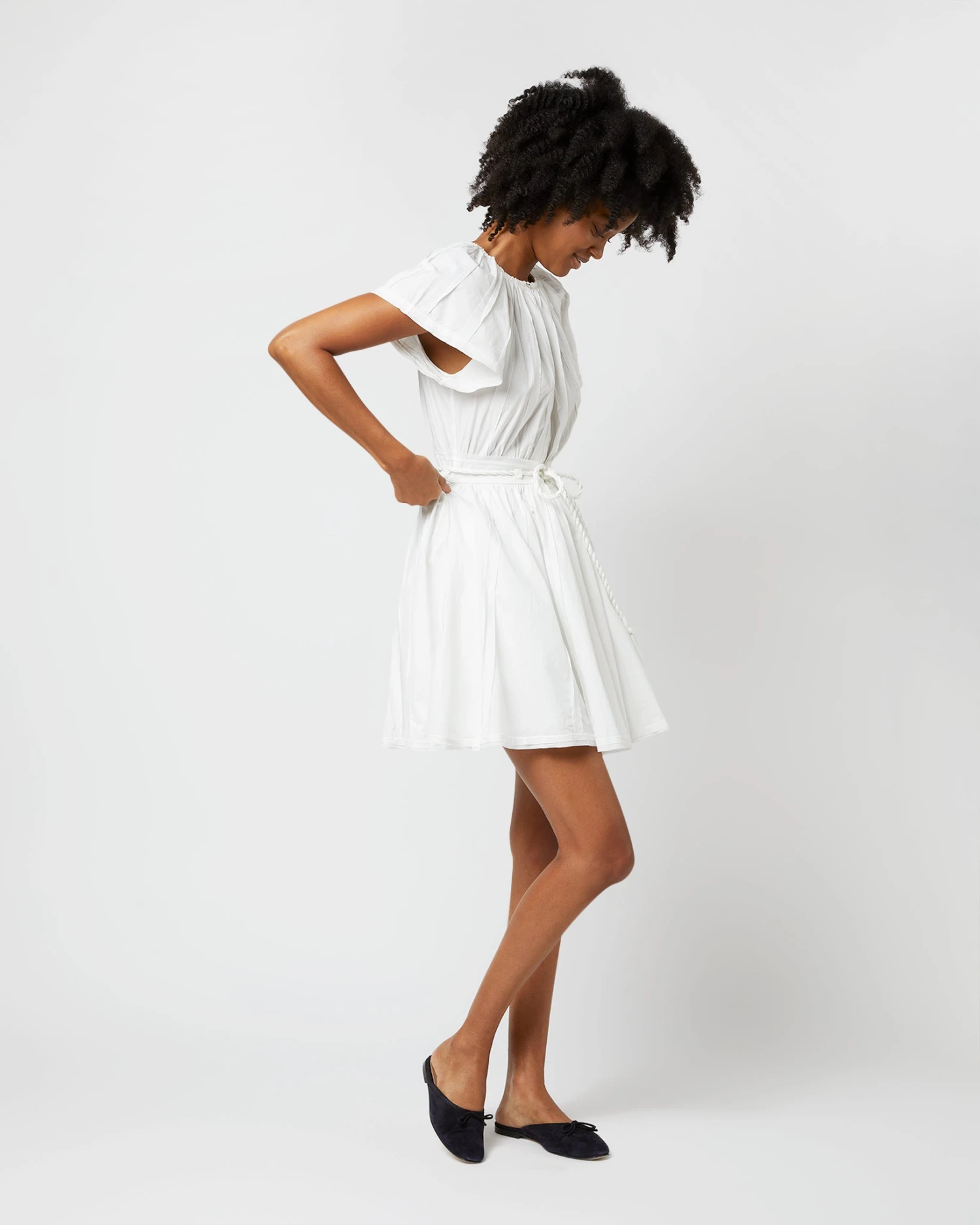 ULLA JOHNSON Jessa Dress In Pristine - Image 5