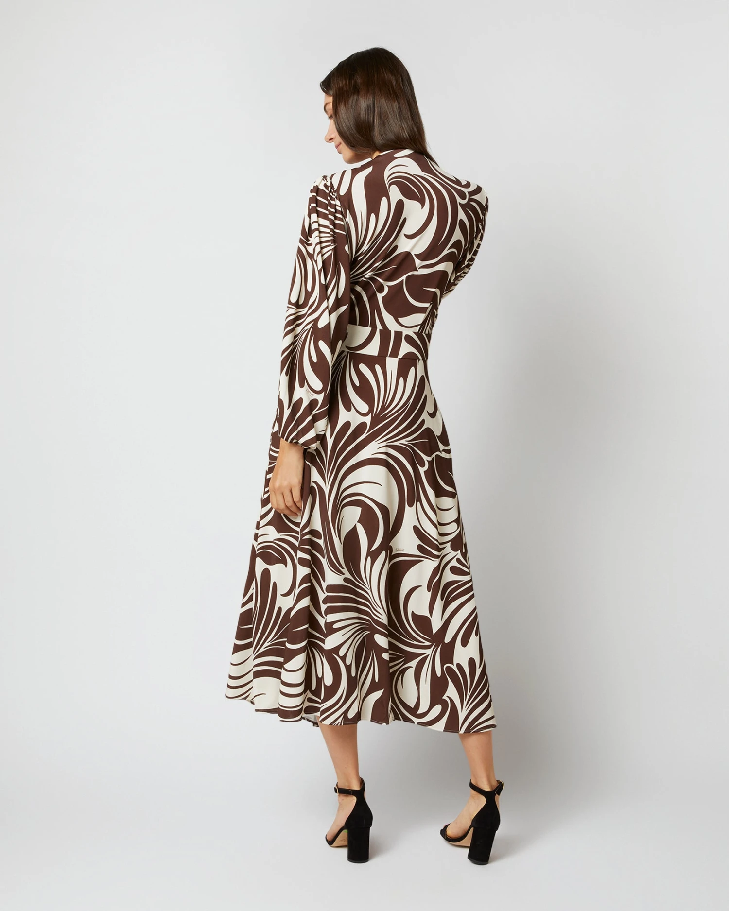 Camerino Dress In Watermarble Jersey - Image 4