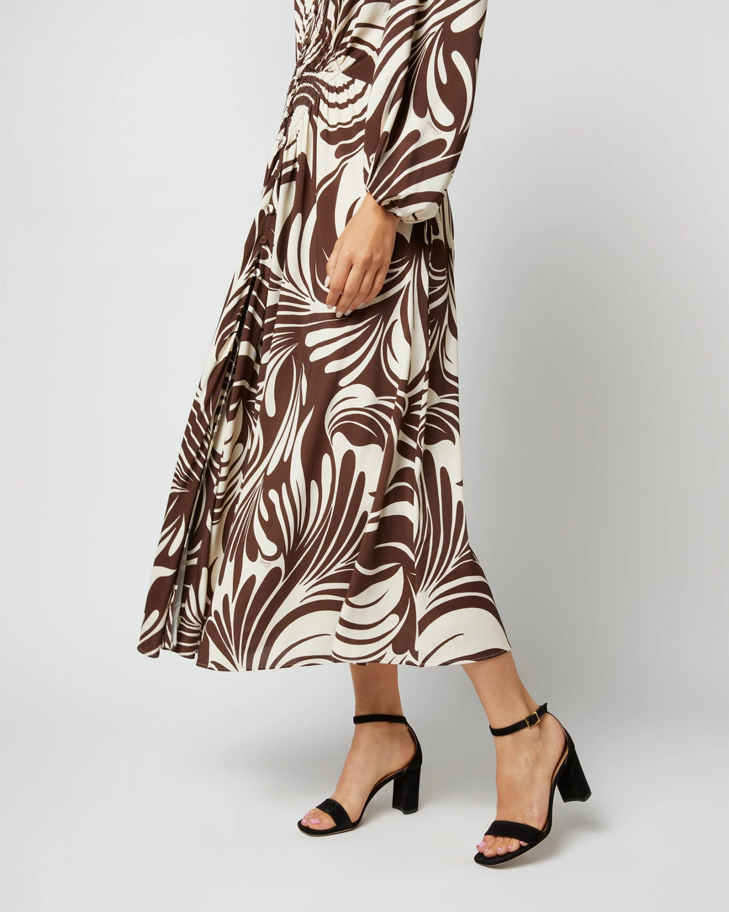 Camerino Dress In Watermarble Jersey - Image 7