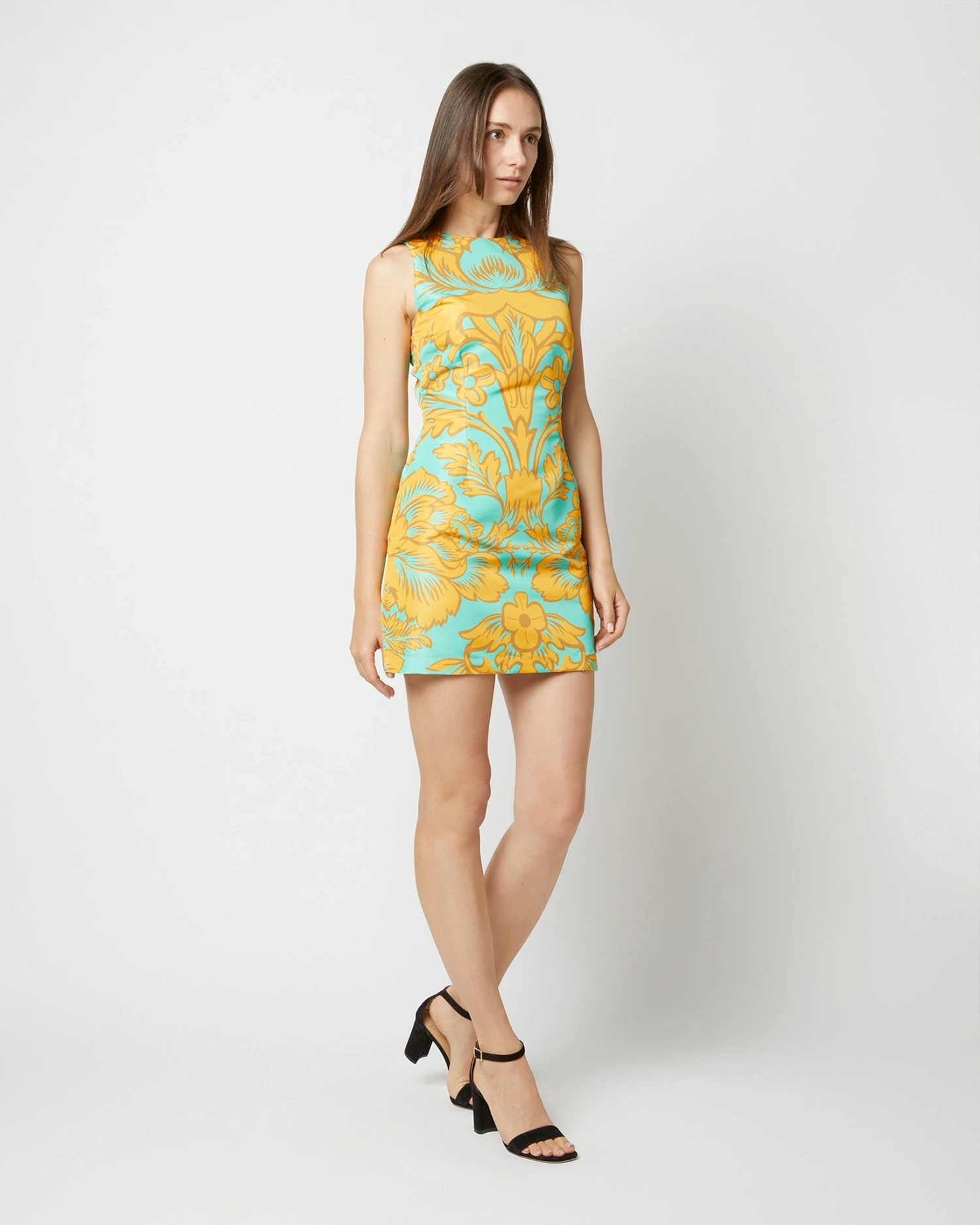 TGIF Dress In Va-Va Turquoise Faille - Image 3