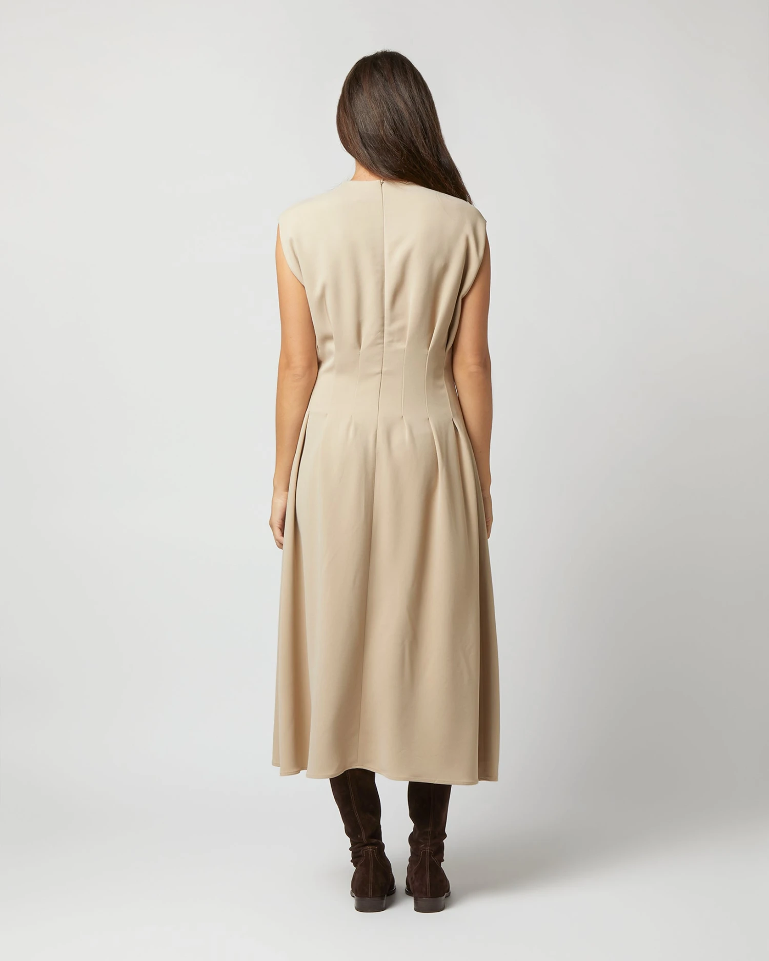 Joseph Delma Dress In Parchment - Image 5