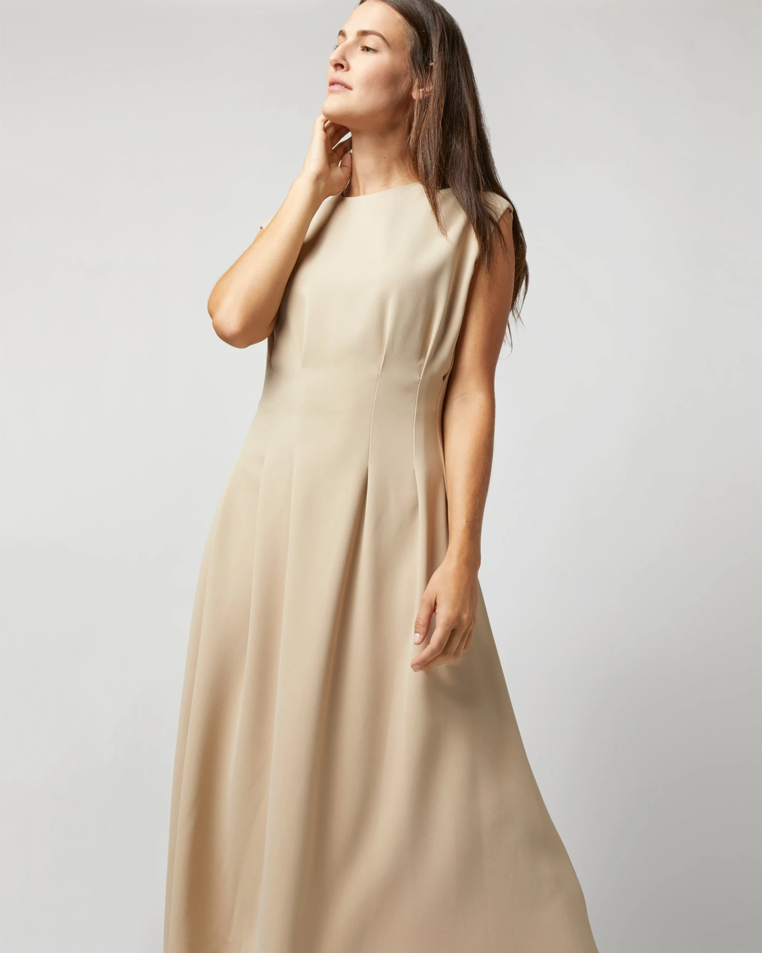 Joseph Delma Dress In Parchment - Image 4