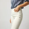 The High Waisted Weekender Skimp Jean In Marshmallow