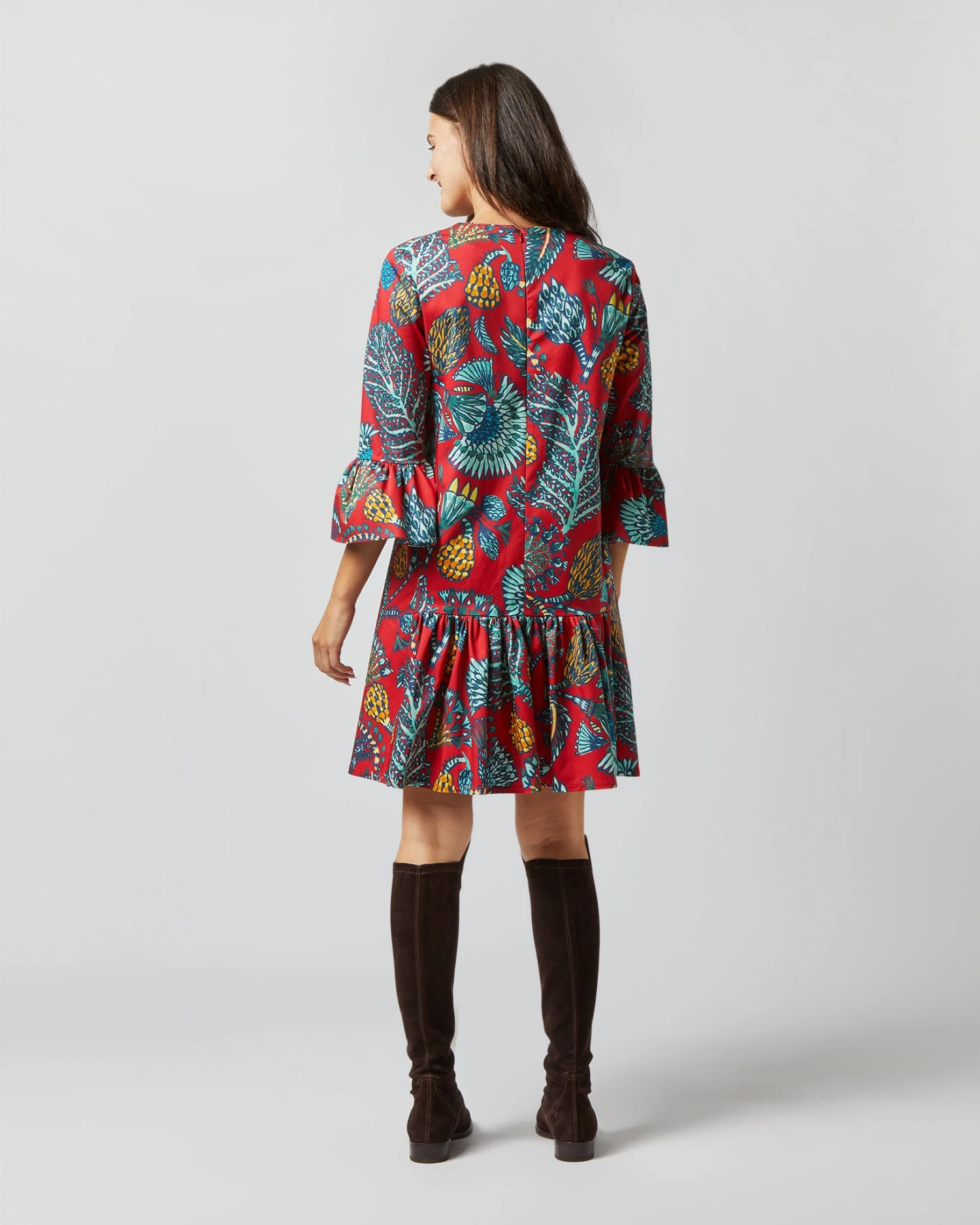 24/7 Dress In Sicomore Red Heavy Stretch Cotton - Image 5