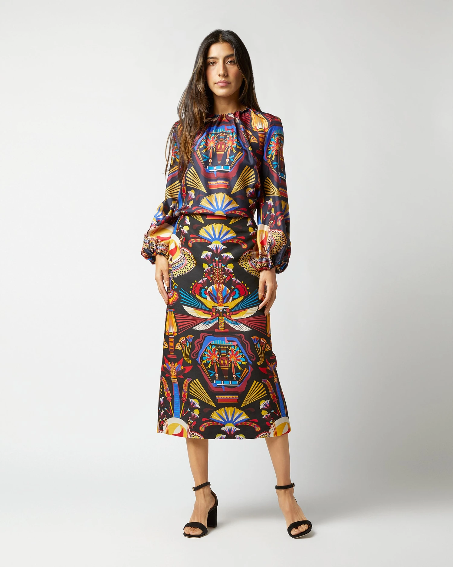 Charming Top In Nephthys Navy Silk Twill - Image 7