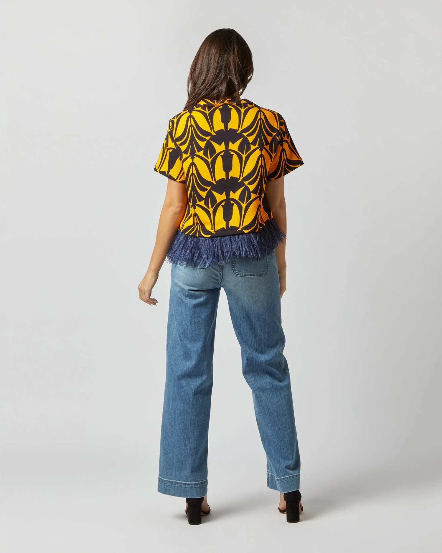 La Scala Tee In Papyrus Gold Jersey - Image 4
