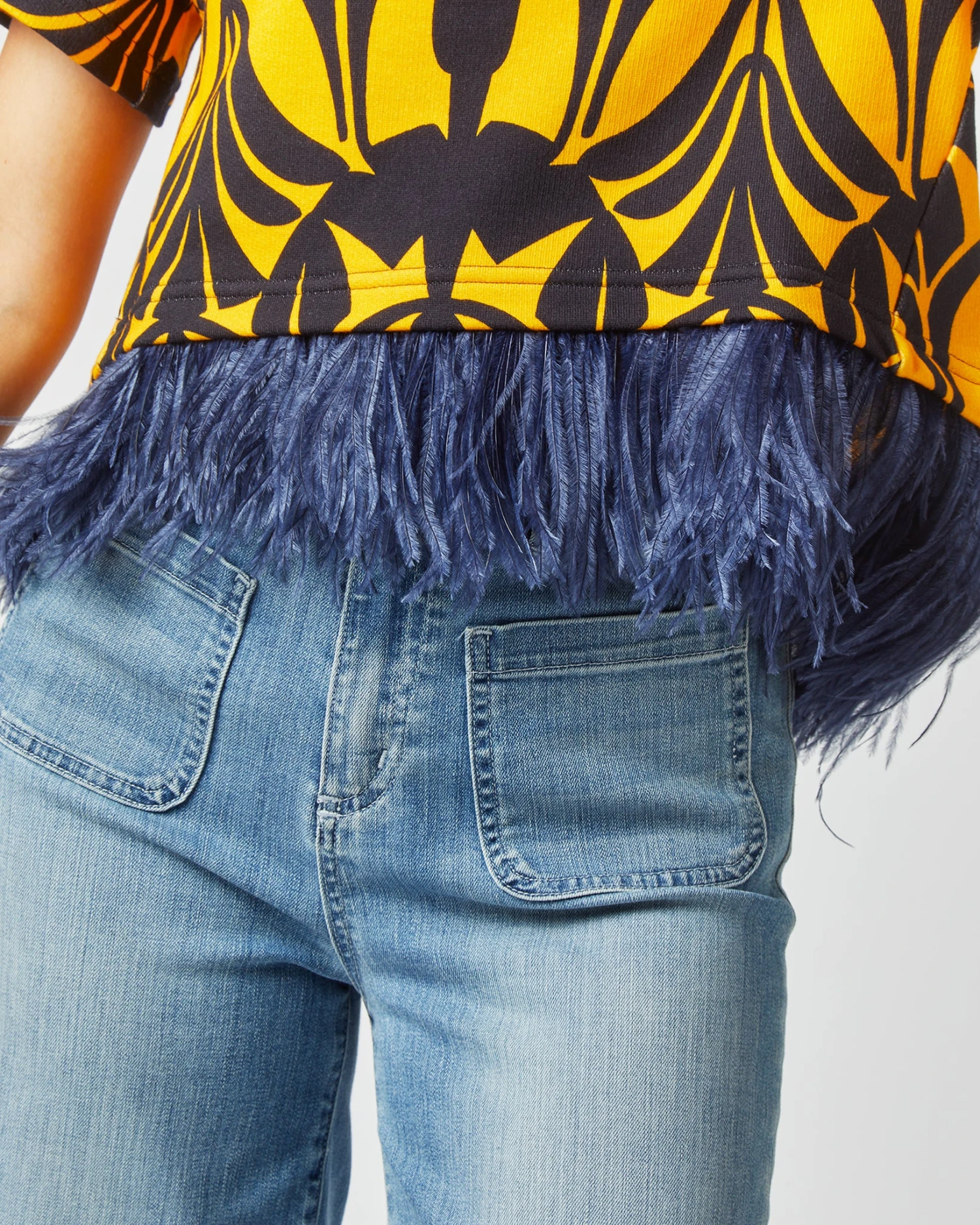 La Scala Tee In Papyrus Gold Jersey - Image 7