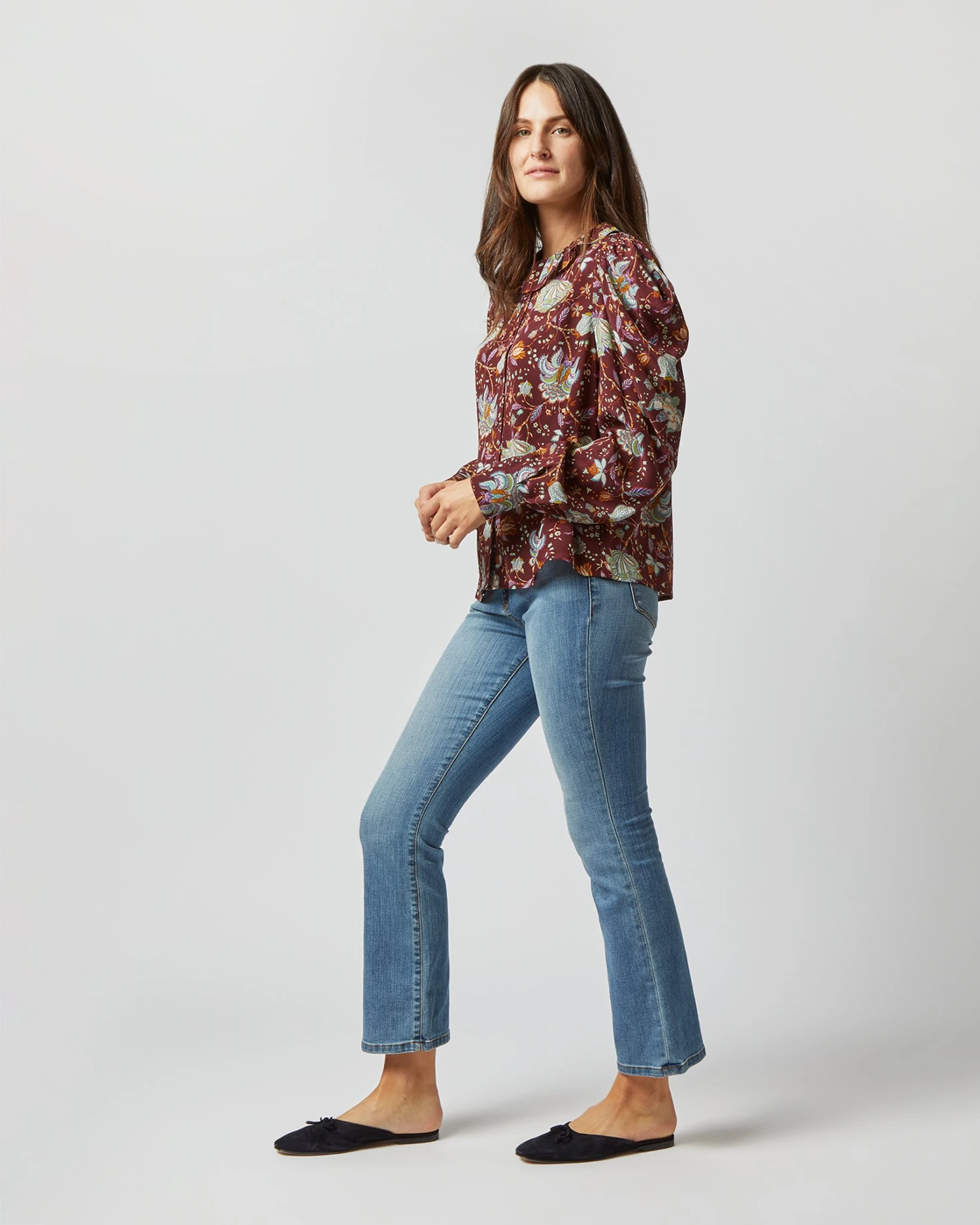ULLA JOHNSON Dara Blouse In Heliotrope - Image 3