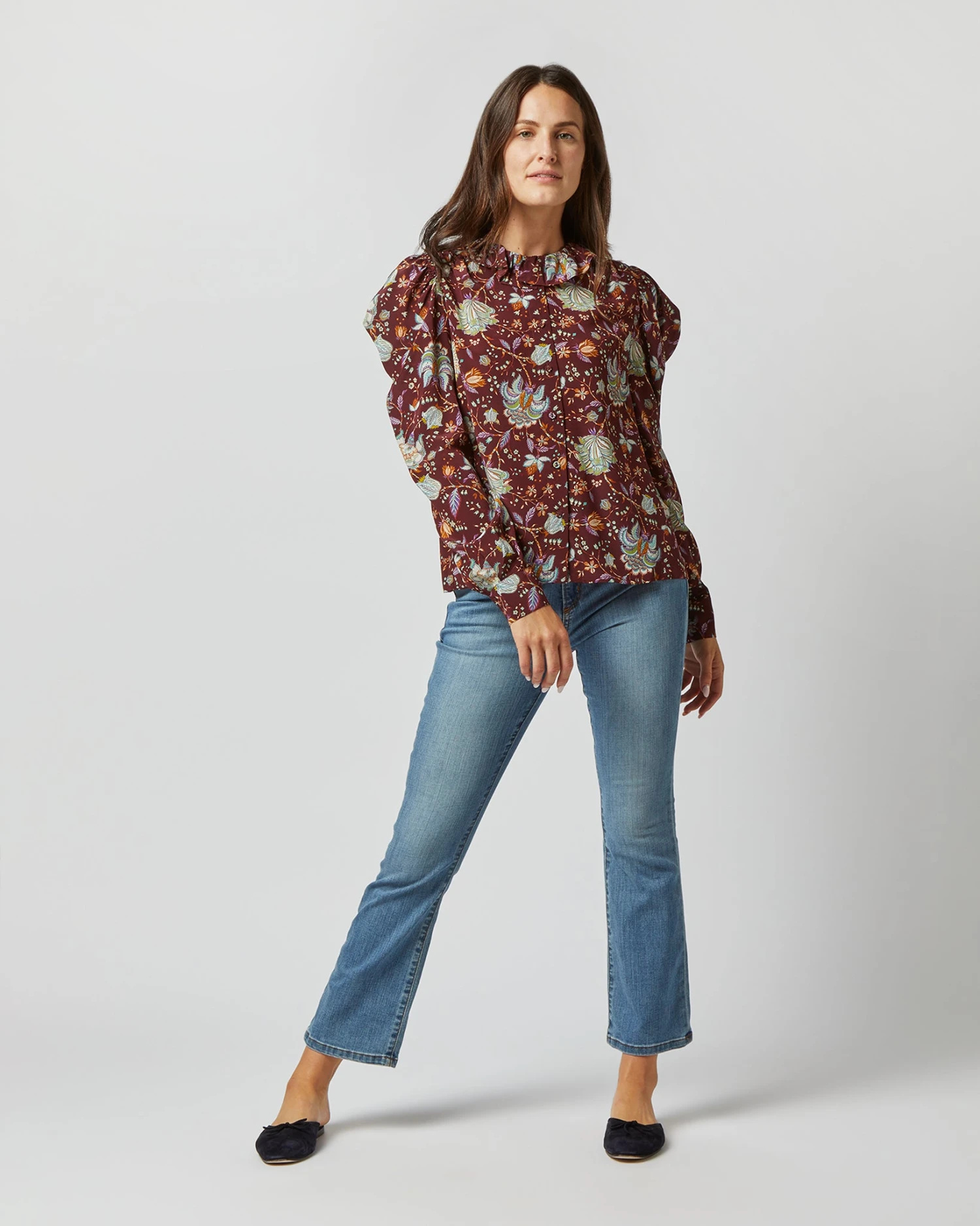 ULLA JOHNSON Dara Blouse In Heliotrope